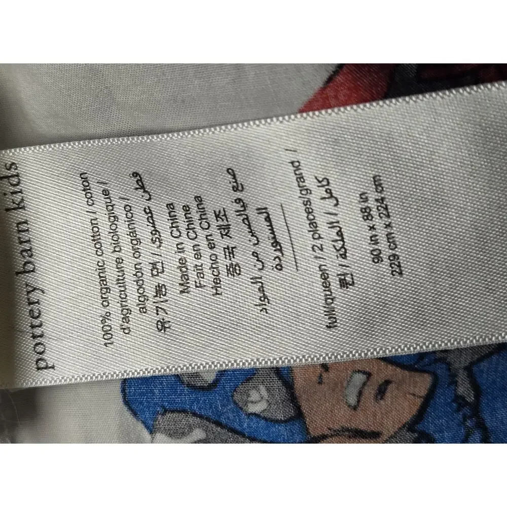Pottery Barn Kids Marvel Duvet Cover Full/Queen And 2x Matching Pillow Sham